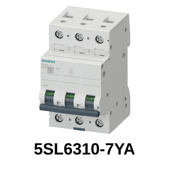 Siemens otomatik sigorta 5SL6310-7YA 3P 10A C tipi 6kA