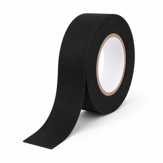 Tüysüz Bez Elektrik Bandı 19 mm x 15 m siyah kumaş kablo sarım bandı